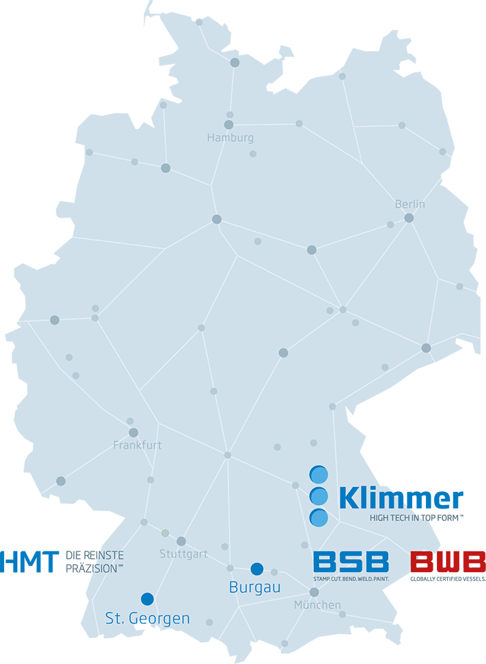 Standorte der Klimmer Group